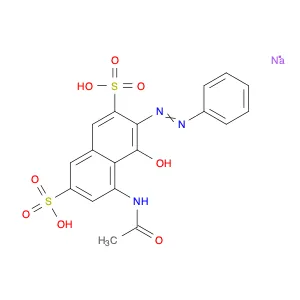 2,7-Naphthalenedisulfonic acid,5-(acetylamino)-4-hydroxy-3-(phenylazo)-, disodium salt