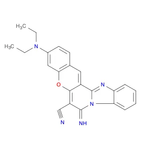 7H-[1]Benzopyrano[3',2':3,4]pyrido[1,2-a]benzimidazole-6-carbonitrile,3-(diethylamino)-7-imino-