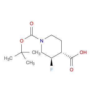 Rel-(3R,4R)-1-[(Tert-Butoxy)Carbonyl]-3-Fluoropiperidine-4-Carboxylic Acid