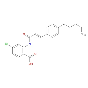 (E)-4-Chloro-2-(3-(4-pentylphenyl)acrylamido)benzoic acid