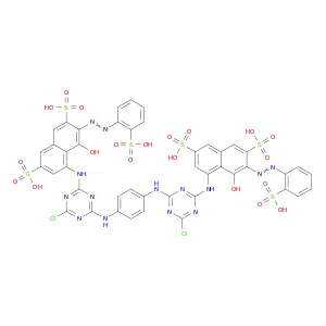 5-((4-Chloro-6-((4-((4-chloro-6-((8-hydroxy-3,6-disulfo-7-((E)-(2-sulfophenyl)diazenyl)naphthalen-…