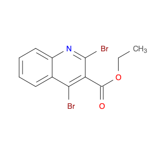 3-Quinolinecarboxylic acid, 2,4-dibromo-, ethyl ester