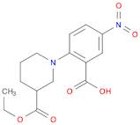 3-Piperidinecarboxylic acid, 1-(2-carboxy-4-nitrophenyl)-, 3-ethyl ester