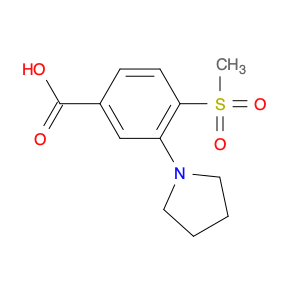 Benzoic acid, 4-(methylsulfonyl)-3-(1-pyrrolidinyl)-