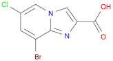 Imidazo[1,2-a]pyridine-2-carboxylic acid, 8-bromo-6-chloro-