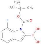 1H-Indole-1-carboxylic acid, 2-borono-7-fluoro-, 1-(1,1-dimethylethyl) ester