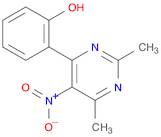 Phenol, 2-(2,6-dimethyl-5-nitro-4-pyrimidinyl)-