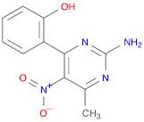 Phenol, 2-(2-amino-6-methyl-5-nitro-4-pyrimidinyl)-