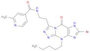 4-Pyridinecarboxamide, N-[2-(7-bromo-8,9-dihydro-5-oxo-9-pentyl-5H-1,2,4-triazolo[4,3-a]purin-3-yl…