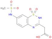 2H-1,2,4-Benzothiadiazine-3-acetic acid, 7-[(methylsulfonyl)amino]-, 1,1-dioxide