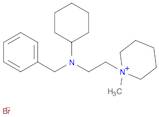 Piperidinium, 1-[2-[cyclohexyl(phenylmethyl)amino]ethyl]-1-methyl-, bromide (1:1)