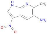 1H-Pyrrolo[2,3-b]pyridin-5-amine, 6-methyl-3-nitro-