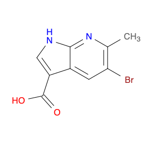 1H-Pyrrolo[2,3-b]pyridine-3-carboxylic acid, 5-bromo-6-methyl-