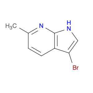 1H-Pyrrolo[2,3-b]pyridine, 3-bromo-6-methyl-