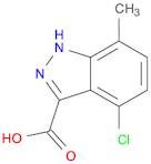 1H-Indazole-3-carboxylic acid, 4-chloro-7-methyl-