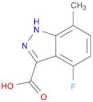 1H-Indazole-3-carboxylic acid, 4-fluoro-7-methyl-