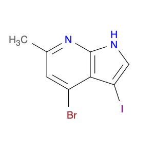 1H-Pyrrolo[2,3-b]pyridine, 4-bromo-3-iodo-6-methyl-