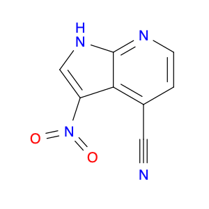 1H-Pyrrolo[2,3-b]pyridine-4-carbonitrile, 3-nitro-