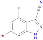 1H-Indazole-3-carbonitrile, 6-bromo-4-fluoro-