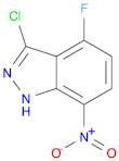 1H-Indazole, 3-chloro-4-fluoro-7-nitro-