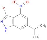 1H-Indazole, 3-bromo-6-(1-methylethyl)-4-nitro-