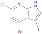 1H-Pyrrolo[2,3-b]pyridine, 4-bromo-6-chloro-3-iodo-