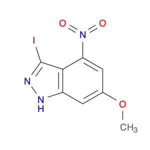 1H-Indazole, 3-iodo-6-methoxy-4-nitro-