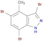 1H-Indazole, 3,5,7-tribromo-4-methyl-