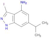 1H-Indazol-4-amine, 3-iodo-6-(1-methylethyl)-