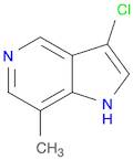 1H-Pyrrolo[3,2-c]pyridine, 3-chloro-7-methyl-