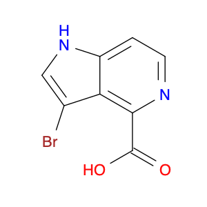 1H-Pyrrolo[3,2-c]pyridine-4-carboxylic acid, 3-bromo-