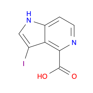 1H-Pyrrolo[3,2-c]pyridine-4-carboxylic acid, 3-iodo-