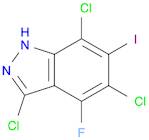 1H-Indazole, 3,5,7-trichloro-4-fluoro-6-iodo-