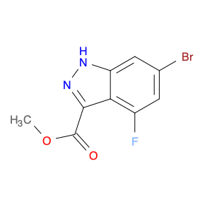 1H-Indazole-3-carboxylic acid, 6-bromo-4-fluoro-, methyl ester