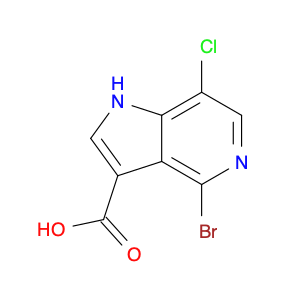 1H-Pyrrolo[3,2-c]pyridine-3-carboxylic acid, 4-bromo-7-chloro-