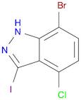 1H-Indazole, 7-bromo-4-chloro-3-iodo-