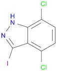 1H-Indazole, 4,7-dichloro-3-iodo-