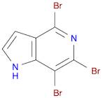 1H-Pyrrolo[3,2-c]pyridine, 4,6,7-tribromo-