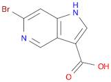 1H-Pyrrolo[3,2-c]pyridine-3-carboxylic acid, 6-bromo-