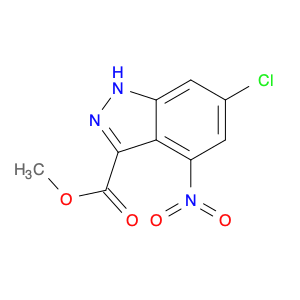 1H-Indazole-3-carboxylic acid, 6-chloro-4-nitro-, methyl ester