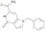 1H-Pyrrolo[3,2-c]pyridine-6-carboxamide, 4,5-dihydro-4-oxo-1-(phenylmethyl)-