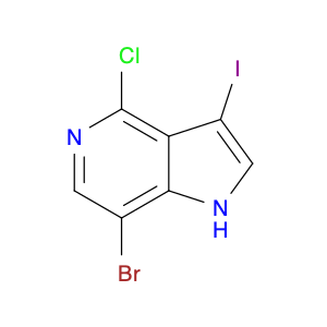 1H-Pyrrolo[3,2-c]pyridine, 7-bromo-4-chloro-3-iodo-