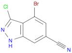 1H-Indazole-6-carbonitrile, 4-bromo-3-chloro-