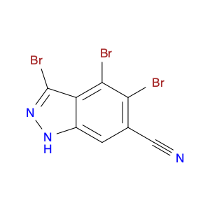 1H-Indazole-6-carbonitrile, 3,4,5-tribromo-