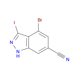 1H-Indazole-6-carbonitrile, 4-bromo-3-iodo-