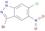 1H-Indazole, 3-bromo-6-chloro-5-nitro-