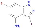 1H-Indazol-4-amine, 6-bromo-3-iodo-