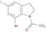 Ethanone, 1-(7-bromo-2,3-dihydro-5-iodo-1H-indol-1-yl)-