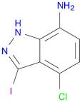 1H-Indazol-7-amine, 4-chloro-3-iodo-