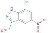 1H-Indazole-3-carboxaldehyde, 7-bromo-5-nitro-